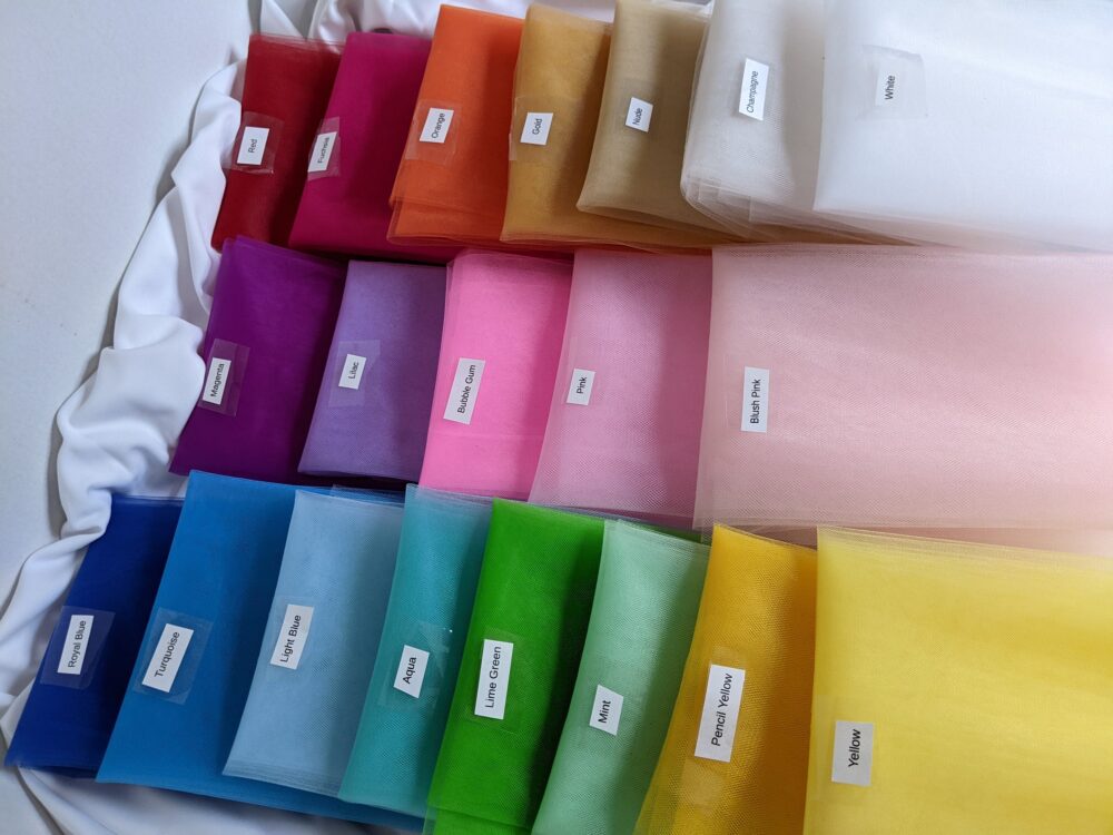 Tulle Illusion 108" Wide in 21 Colors Price By Yard Free Swatches, Threads & "Rush" Shipping Available