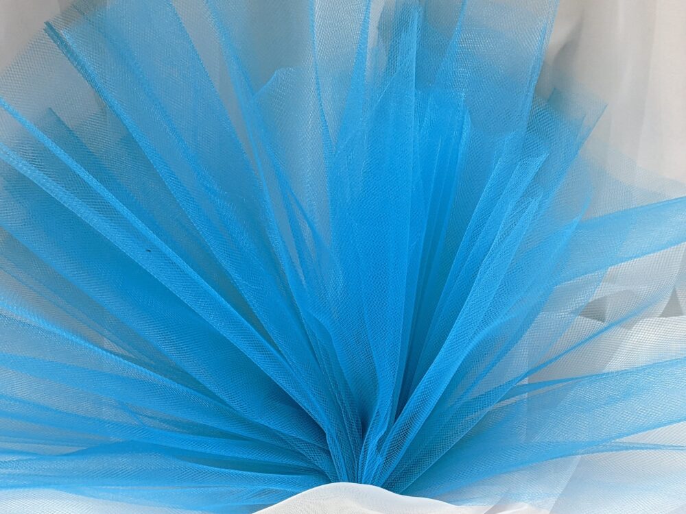 Tulle Illusion Turquoise 108" Wide Price By Yard, Free Swatches, Threads & "Rush" Shipping Available