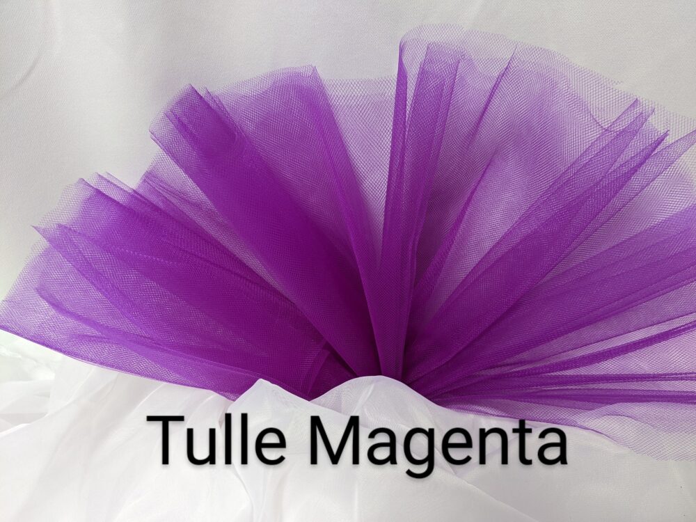 Tulle Illusion Magenta 108" Wide Price By Yard Free Swatches, Threads & "Rush" Shipping Available