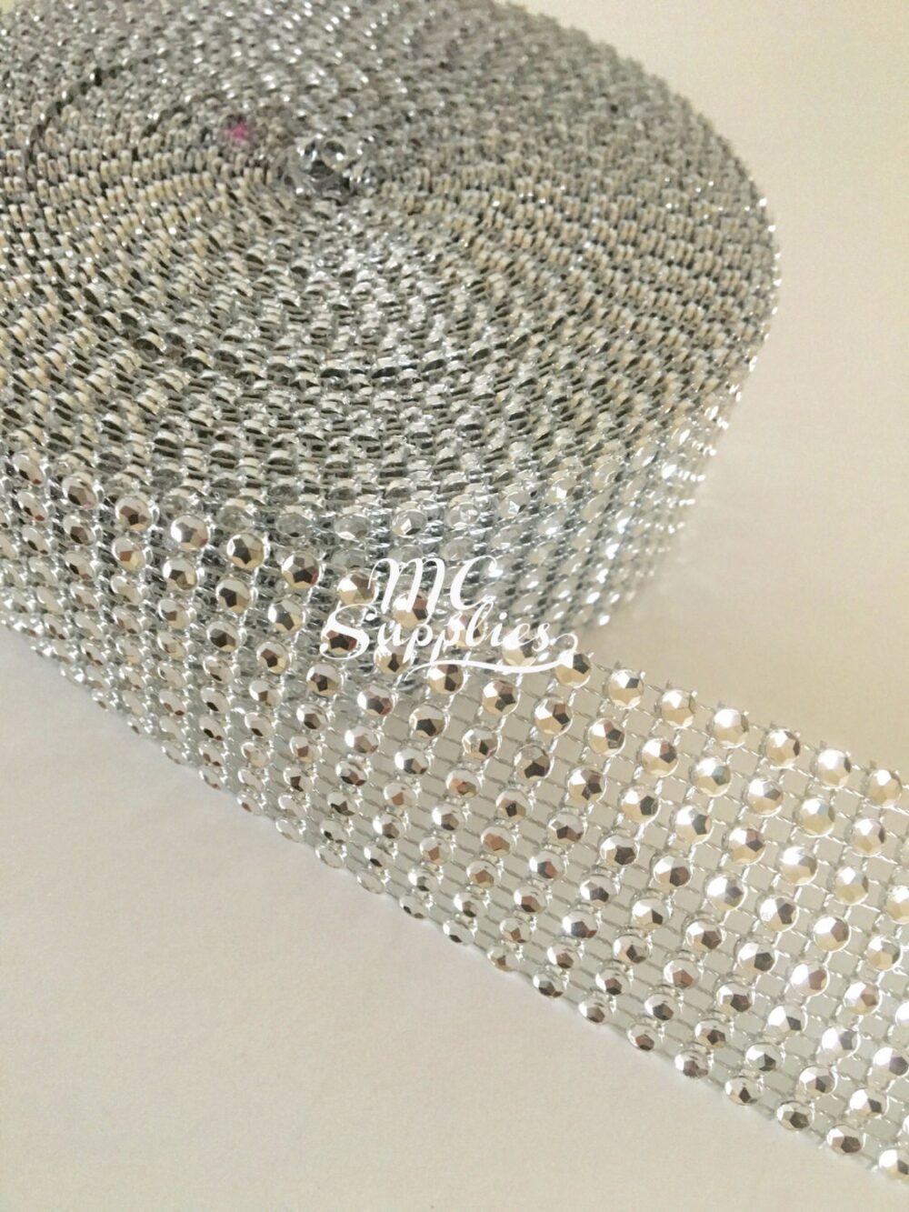 Diamond Mesh Ribbon, Jewel Ribbon, Rhinestone Ribbon, Mesh By The Yard, Wedding Mesh, Wedding Cake Decoration, Scrapbooking Rhinestone, 73
