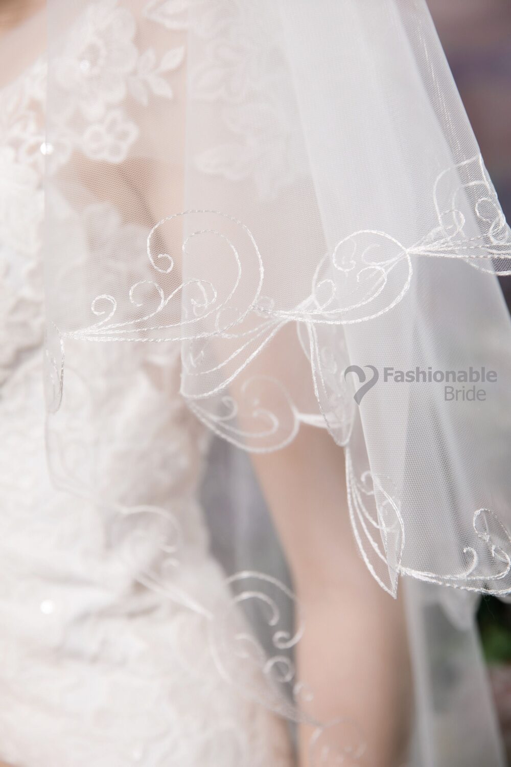 Two Tier Veil, Cathedral Length, Chapel Fingertip Wedding Elbow Length