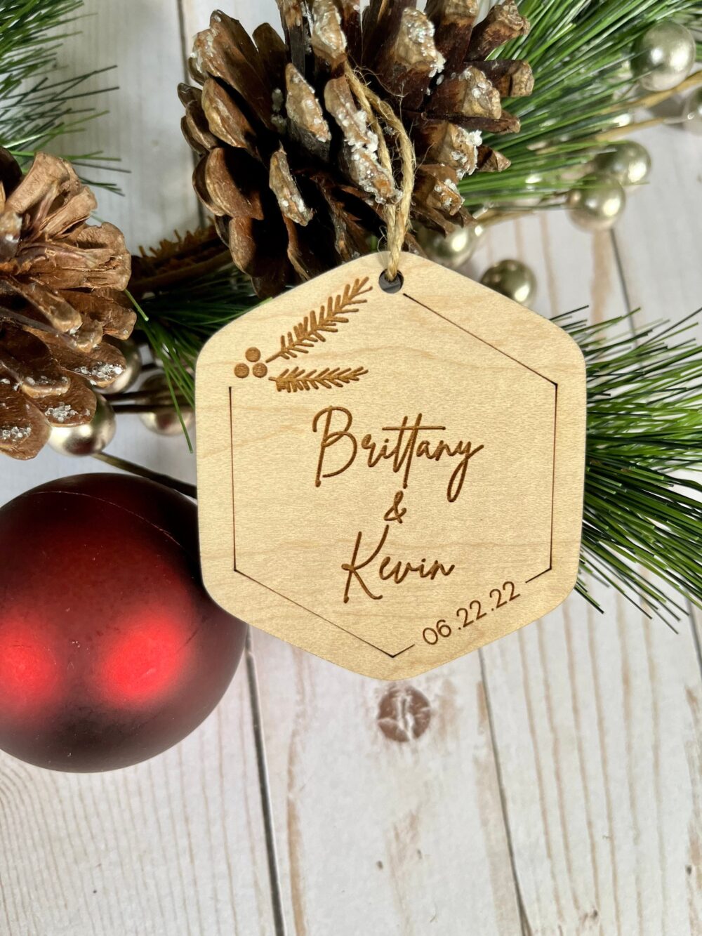 Bulk Custom Wedding Favors Wooden Ornaments, Party Favors For Guests, Wood, Ornaments Favor Guests & Christmas