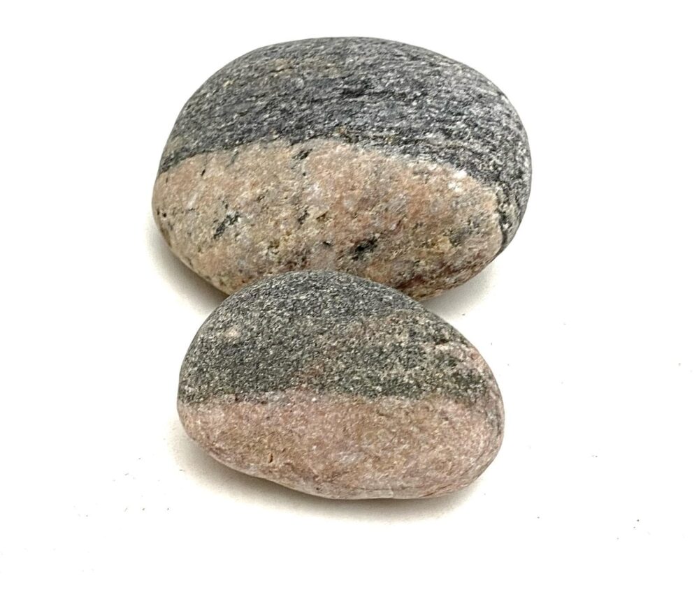 Smooth Striped Beach Stones, Aquarium Decor, Craft Pebbles