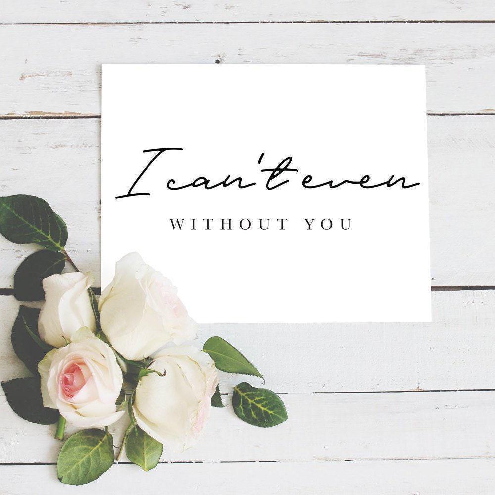 I Can't Even Without You Bridesmaid Proposal Card | Funny Wedding Party Invite