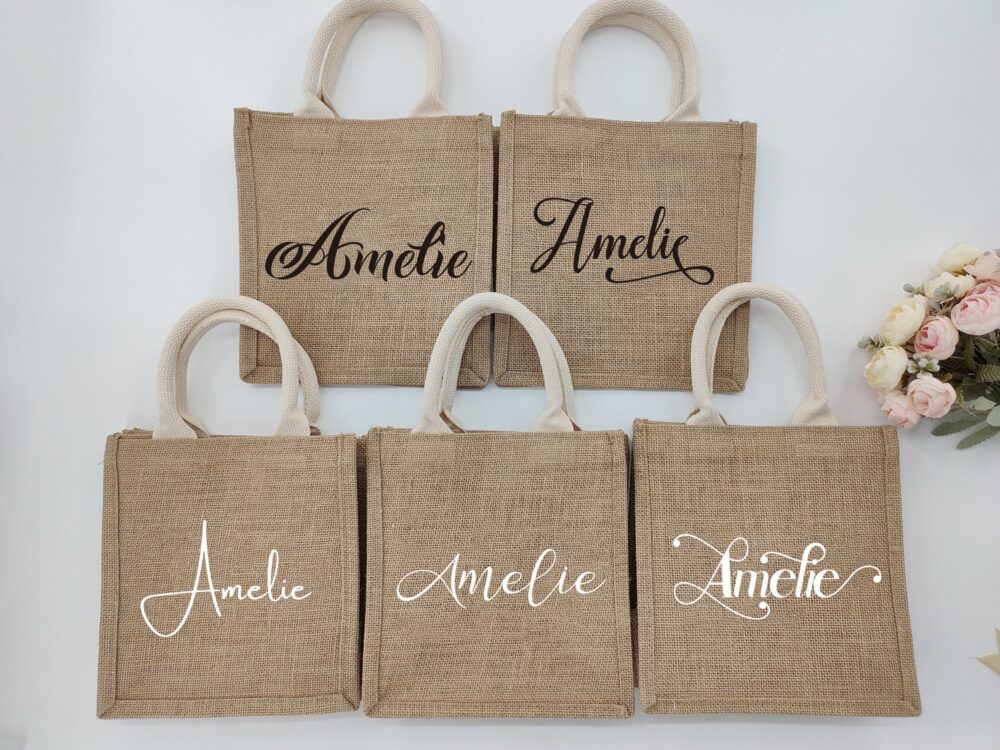 Custom Wedding Bridesmaid Gift Tote Bag, Anniversary Party Gifts, Beach Bag, Bachelorette Bag, Wedding Favors, Bridesmaid Beach Bag