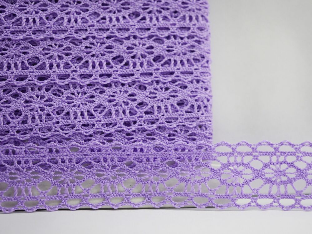 5 Yards 3/4" Lilac Delicate Lace Trim, Crochet Lace Trim, Wide Lace, Dress Lace, Ribbon Decorative Wedding