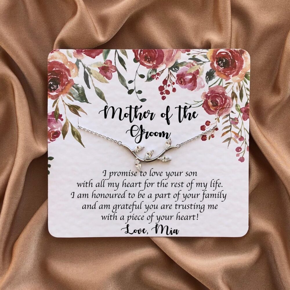 Mother Of The Groom Gift From Bride, in Law Jewelry Present, Future Mother-In-Law Necklace, To My Mom-In-Law On Wedding Day