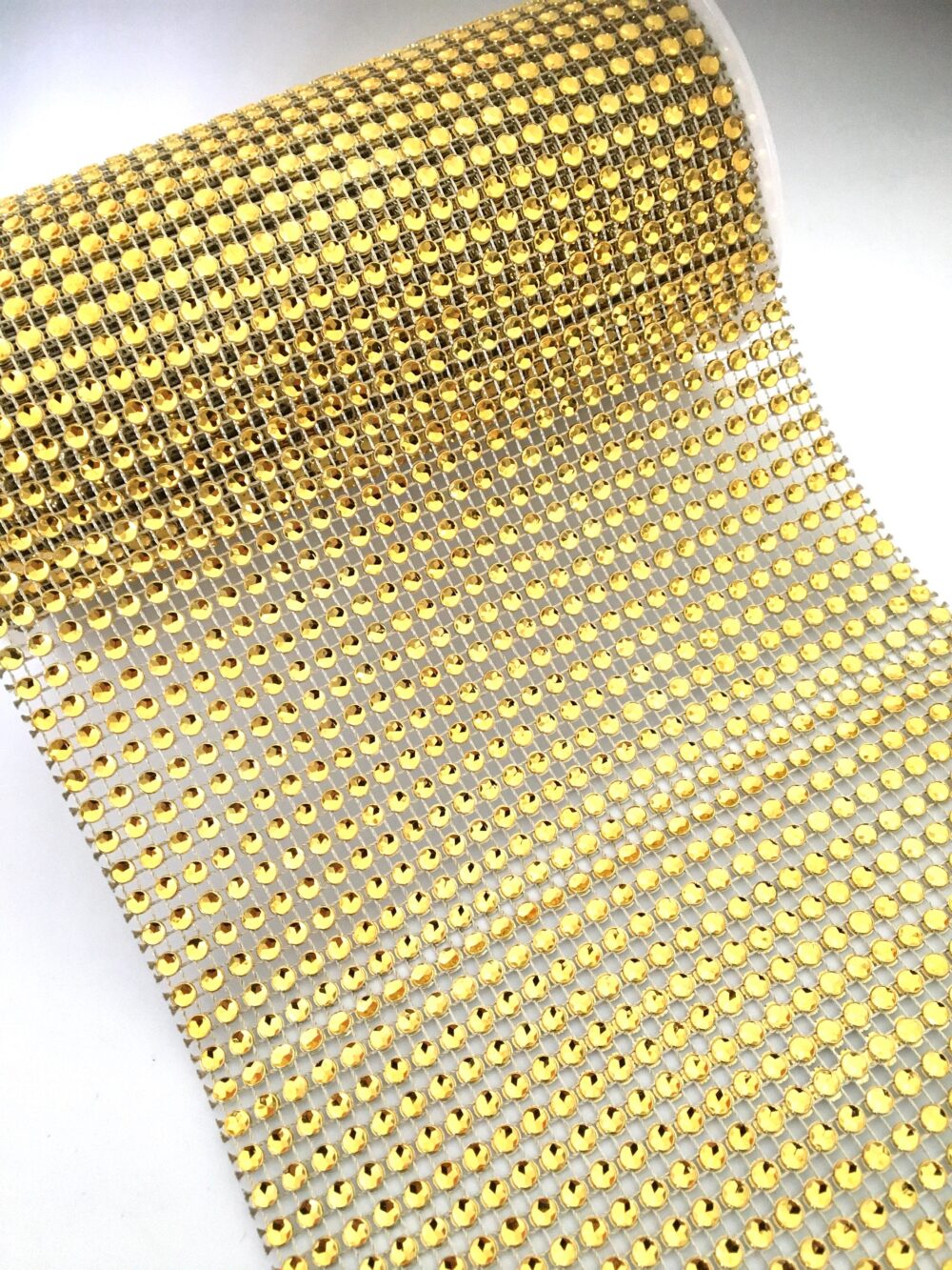 Gold Diamond Mesh Ribbon, Jewel Ribbon, Rhinestone Ribbon, Mesh By The Yard, Wedding Mesh, Wedding Cake Mesh, Scrapbooking Rhinestone, 73