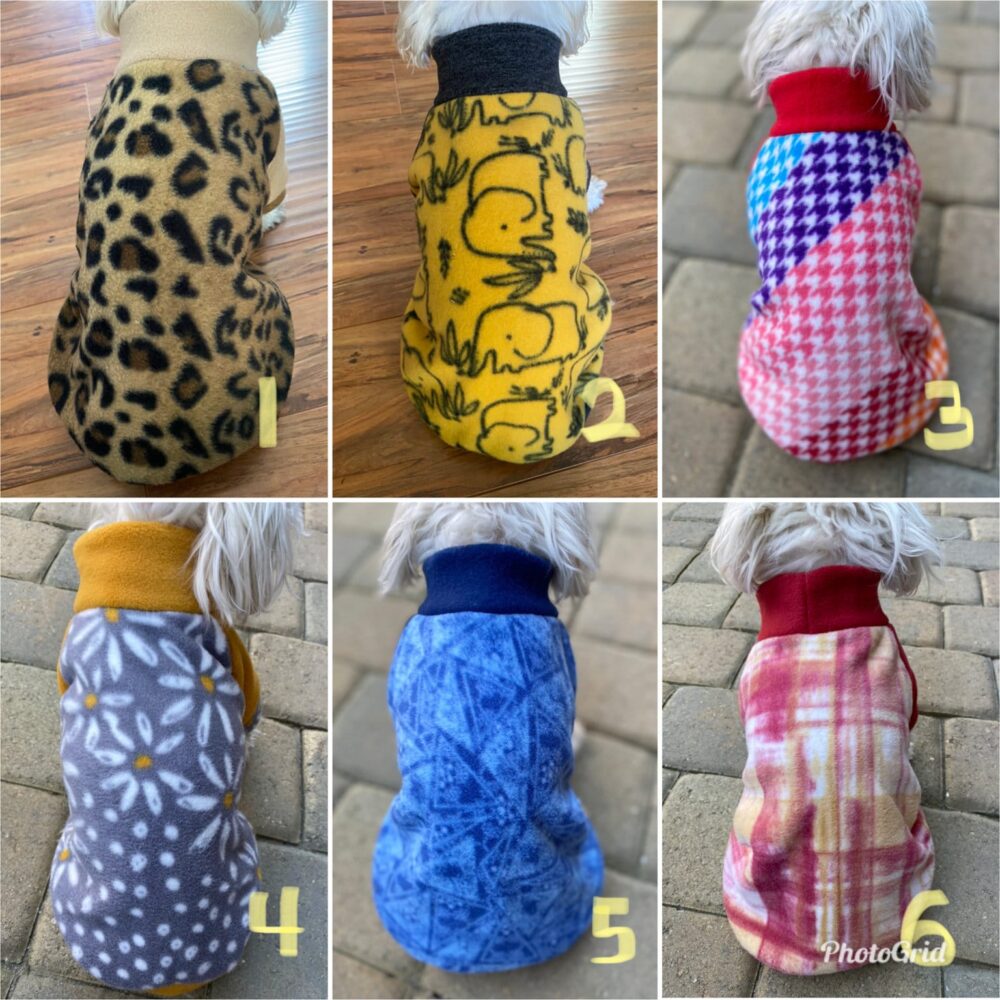 Sale Two Small Breed Dog Fleece Sweater, Dog Sweatshirt, Fleece Sweater | Please Check The Size Before Ordering