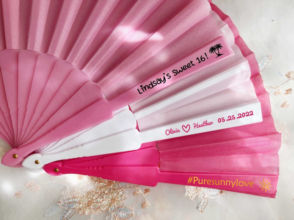 Destination Wedding Favors Personalized Fans Bachelorette Party Hand Fan Gifts Guest Bulk Custom Hen Bridal Shower Bridesmaid