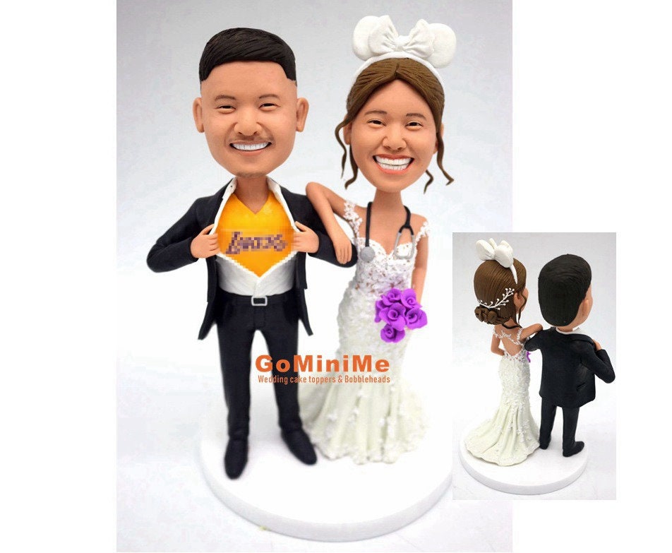 Female Doctor Doctress Wedding Gifts Idea Create Your Own Custom Cake Topper Bride With Rabbit Ears