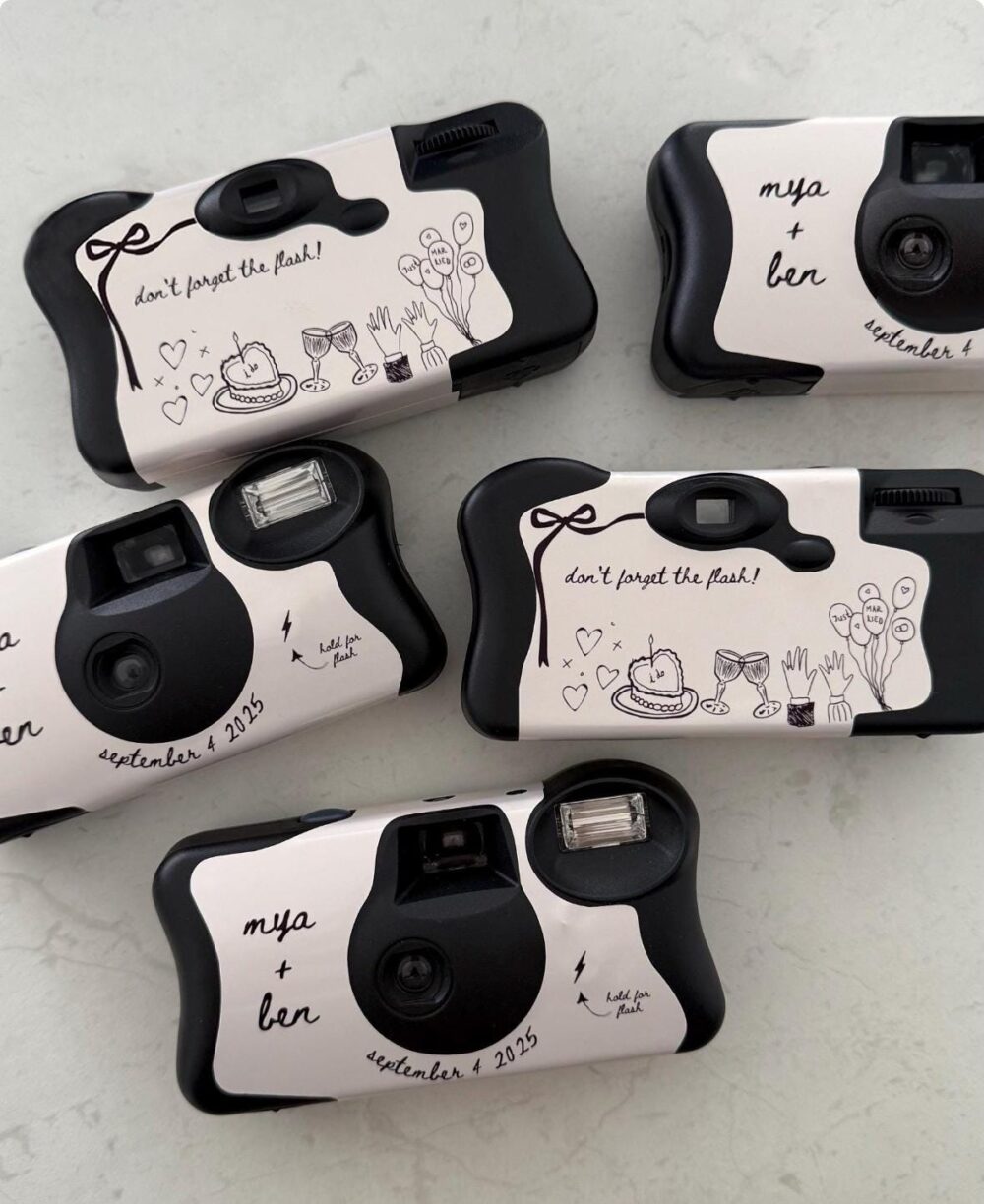 Wrap Only - Custom Kodak Disposable Camera Wrap Sticker Wedding Engagement Party Hen's Bachelorette Evjf