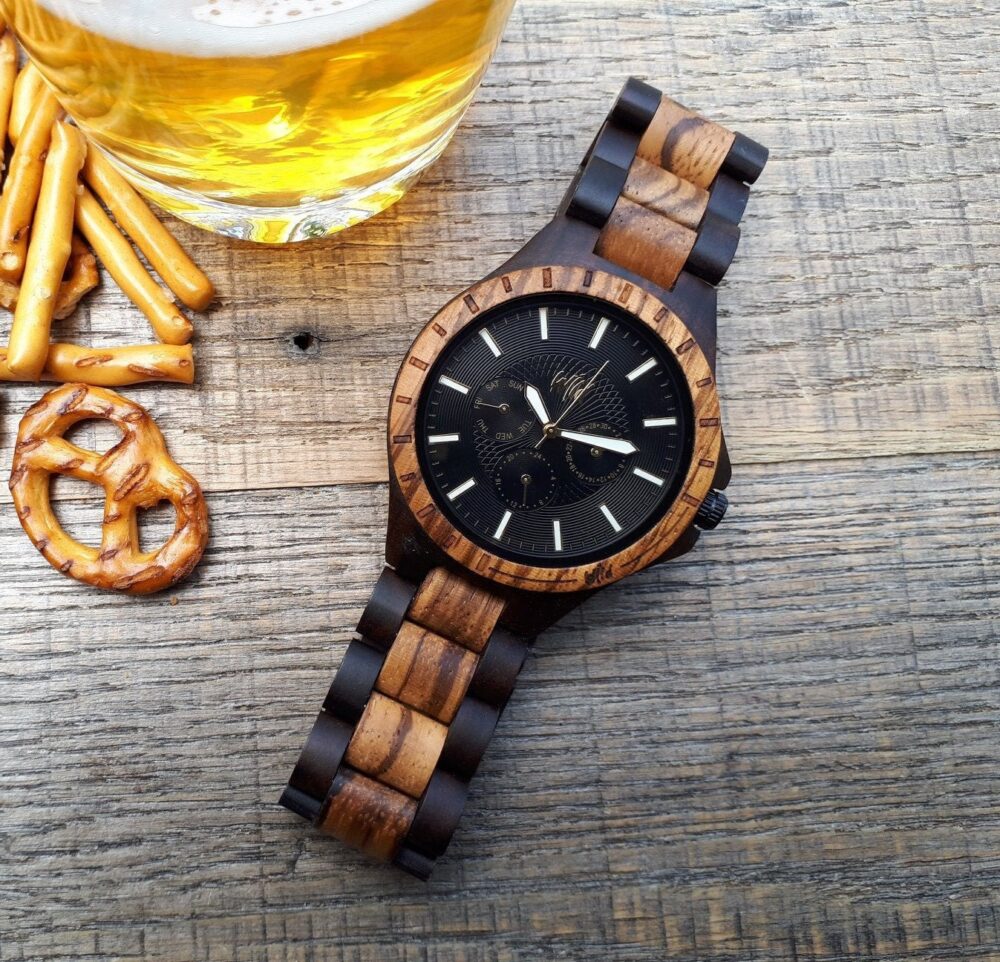 Wood Watch, Groomsmen Watch, Groom Gift, 5 Year Anniversary, Watch For Mens, Engraved Mens Gift Personalized, Tn40