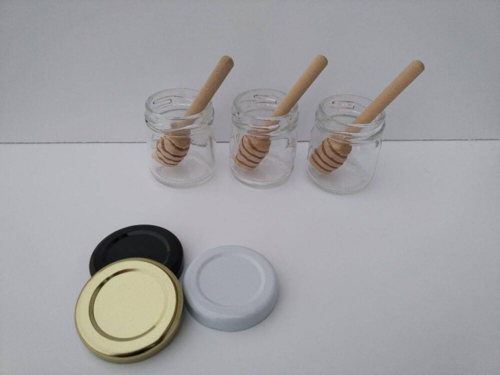 Wedding Favors, Honey Favors With Dippers, Mini Honey Dipper, Mini Mason Jar, Empty Jars, Mini Dippers, Honey Favors, Bulk Jars, Honey Pot, Bee