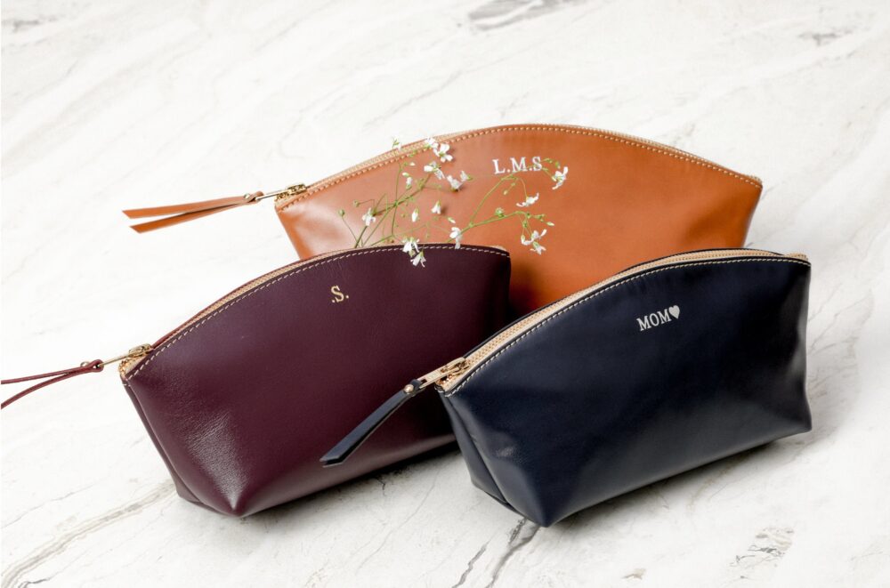 Christmas Gift For Her Vegan Leather Personalized Gifts Women, Makeup Bag Personalized, Makeup Organizer, Case, Make Up Bag