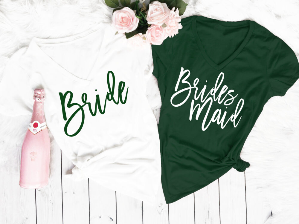 Bridesmaid Getting Ready Shirts, Forest Bridesmaid, Proposal Box, Gift, Bridal Party Shirt, Wedding Shirts