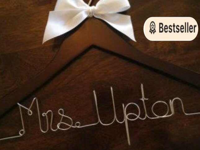 Cyber Sale Wedding Hanger, Bride Bridesmaid Personalized Wedding Dress Custom Hangers
