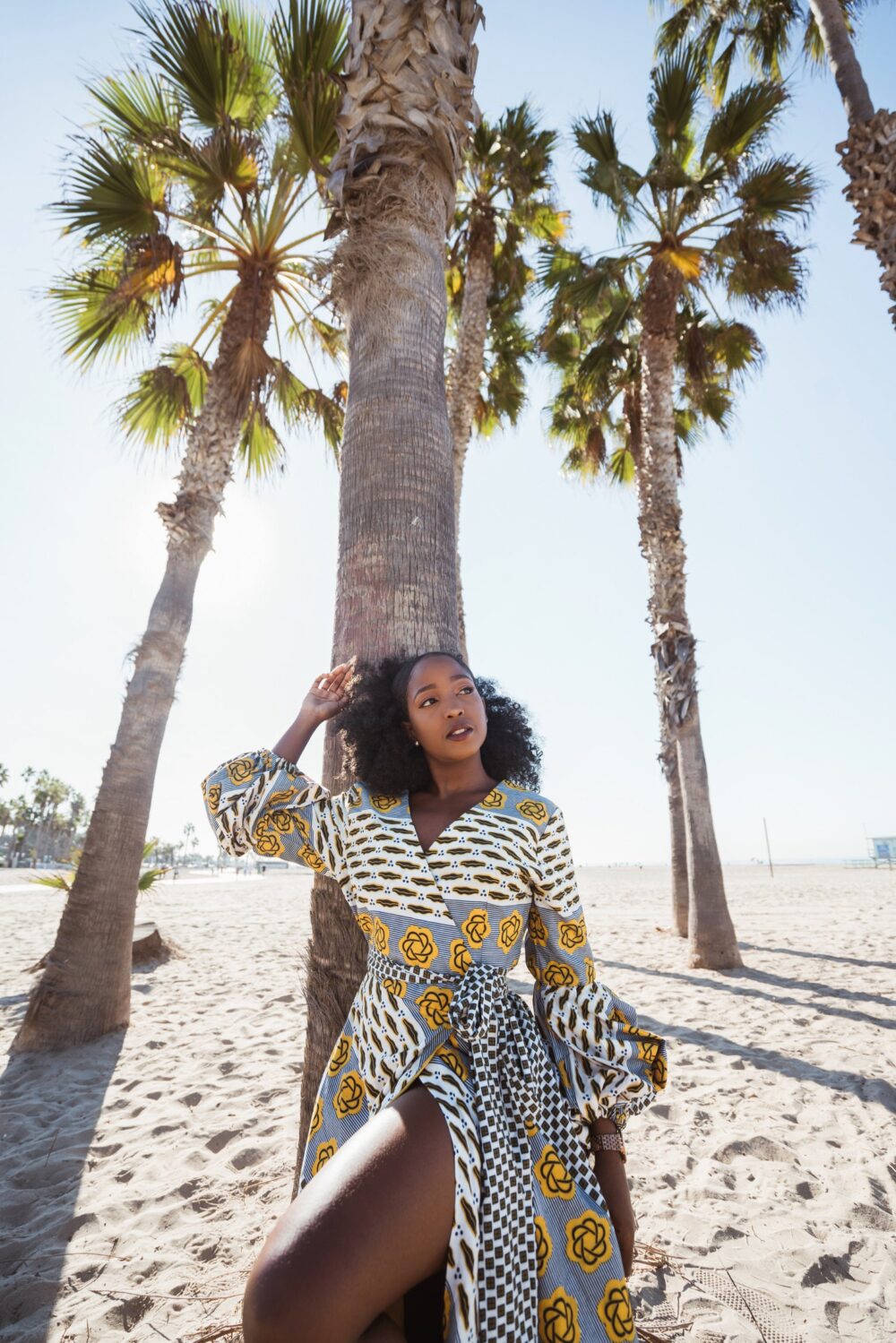 African Print Wrap Dress - Elegant Long Ankara Maxi
