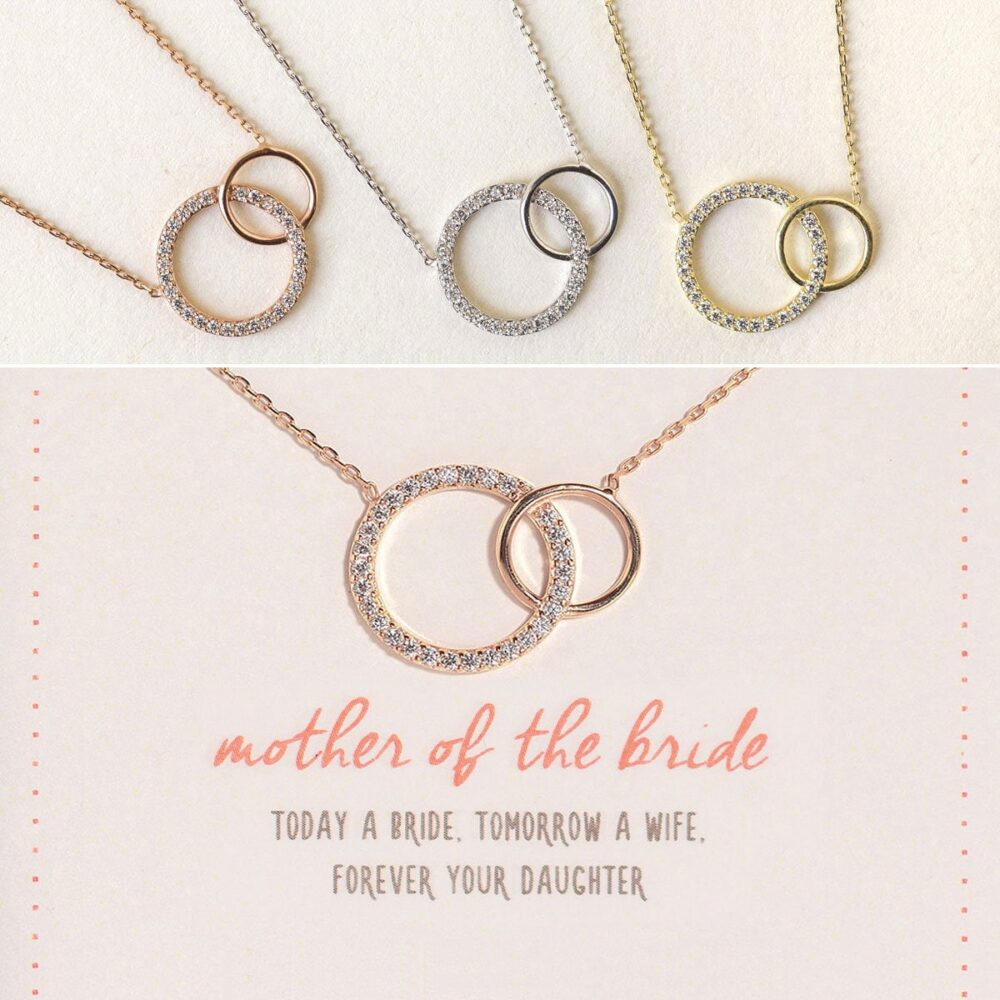 Mother Of The Bride Gift, Wedding Groom Bridal Jewelry, Shower Interlocking Bracelet