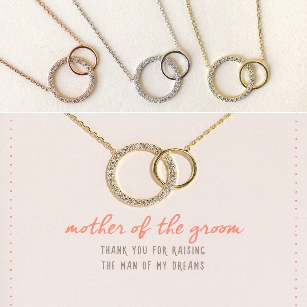 Mother Of The Bride Gift, Wedding Groom Bridal Shower Jewelry, Interlocking Bracelet