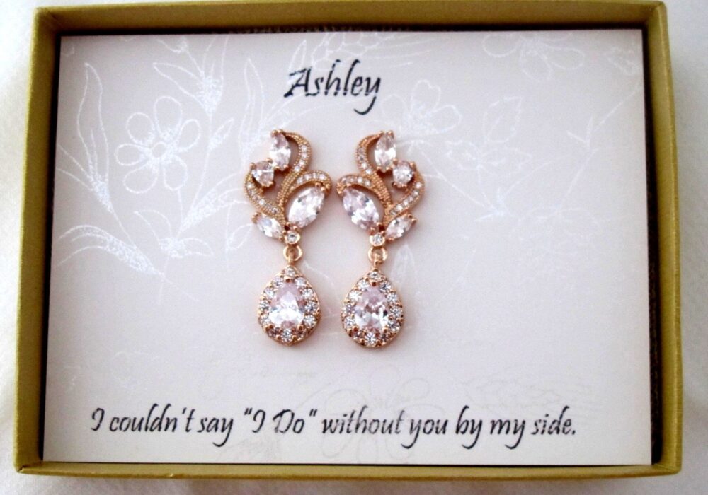 Crystal Bridal Earrings, Wedding Earrings, Prom Custom Drop Jewelry, Jewelry