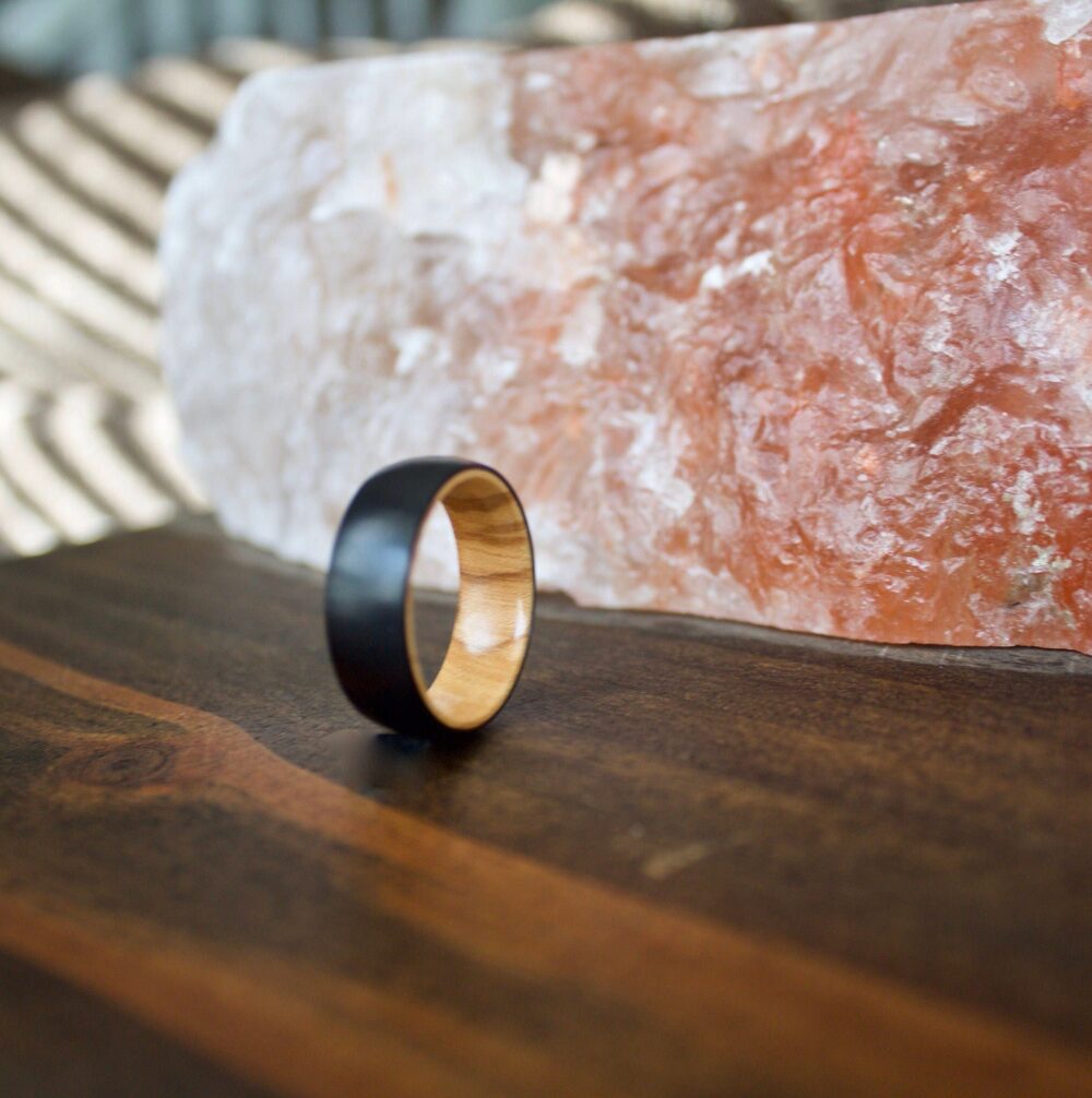 Wood Wedding Band, Titanium Mens Ring, Wooden Ring, Rings, Wedding Band, Rings For Men, Womens Band