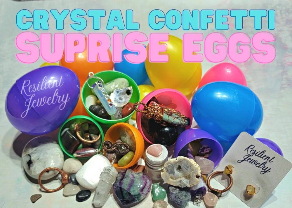 Suprise Egg Crystal Confetti - Eggs Jewelry Mix Mystery Box Adult Witchy Bulk Gifts For Teens