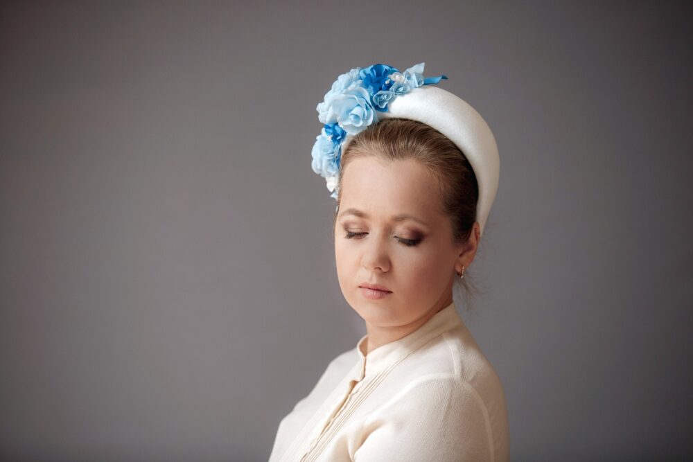 Flower Statement Fascinator Headband Church Headband Hat