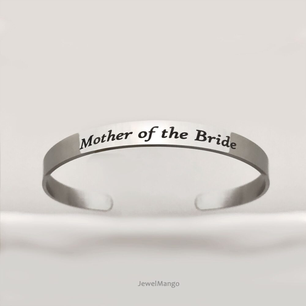Wedding Gift For Mother Of The Bride, Groom, Wedding Ideas Mom, in Law Gift, Gifts, Keepsake, Cuff Bracelet