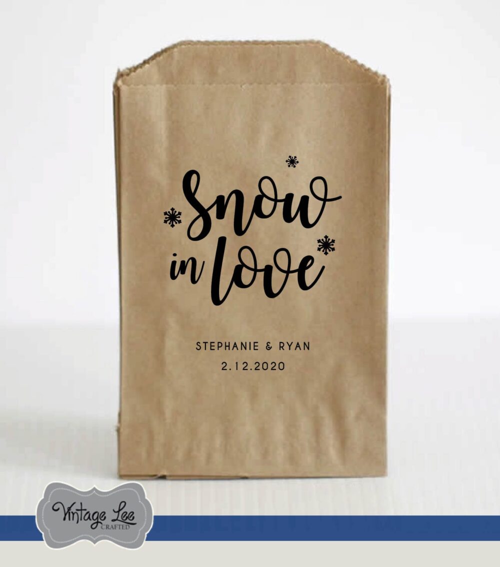 Winter Wedding Favors, Favor Bags, Hot Cocoa Chocolate Bar