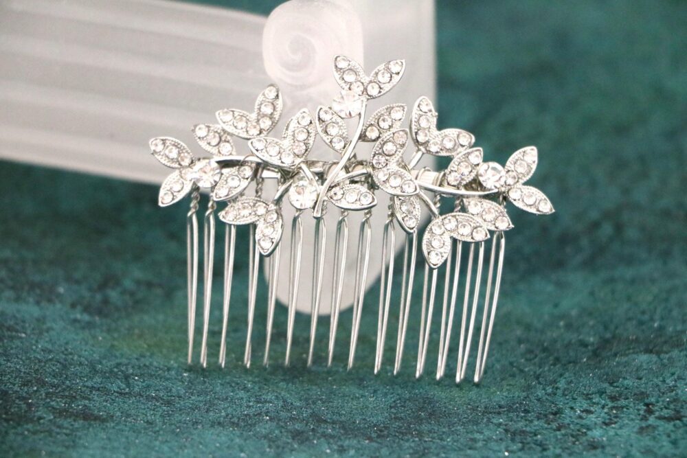 Silver Rhinestone Wedding Hair Comb Gold Bridal Accessory Small Or Large Hair Accessories Clip Comb