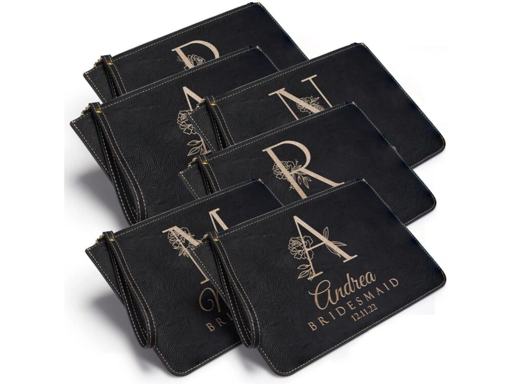 Bridesmaid Clutch, Personalized Clutch Bag, Pouch, Proposal, Purse, Bridal Shower Gift, Custom Bag