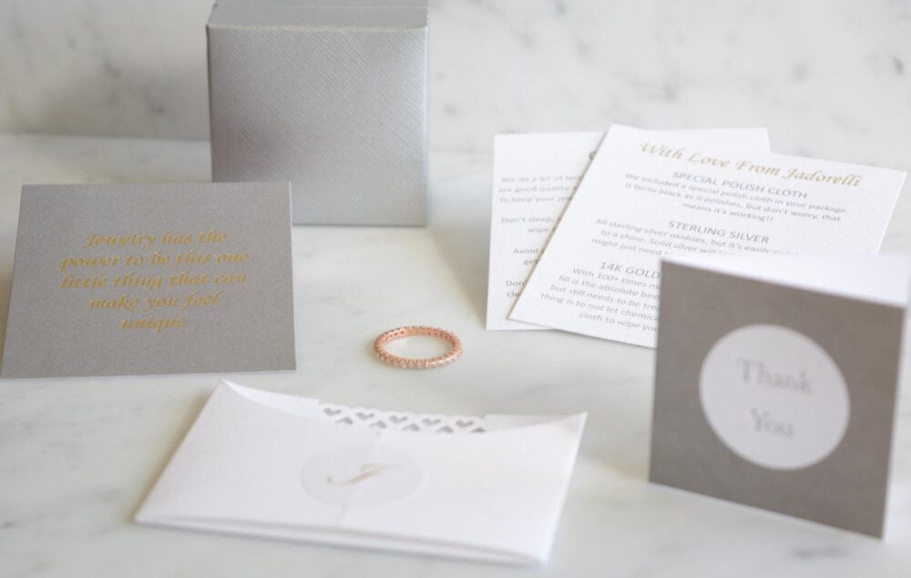 High Quality Eternity Band Ring. Eternity Cz Silver Stackable Gold Rose