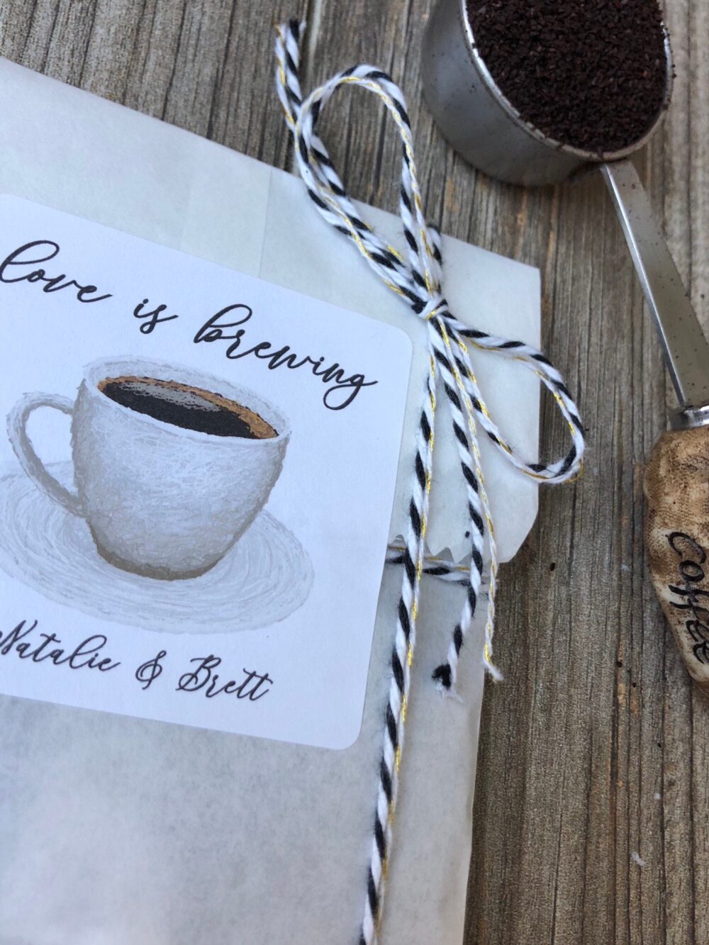 Love Is Brewing-Coffee Favor Sticker-Coffee Favor-The Perfect Blend Sticker-Bridal Shower Favor-Wedding Favor-Jam Sticker-Jelly Sticker