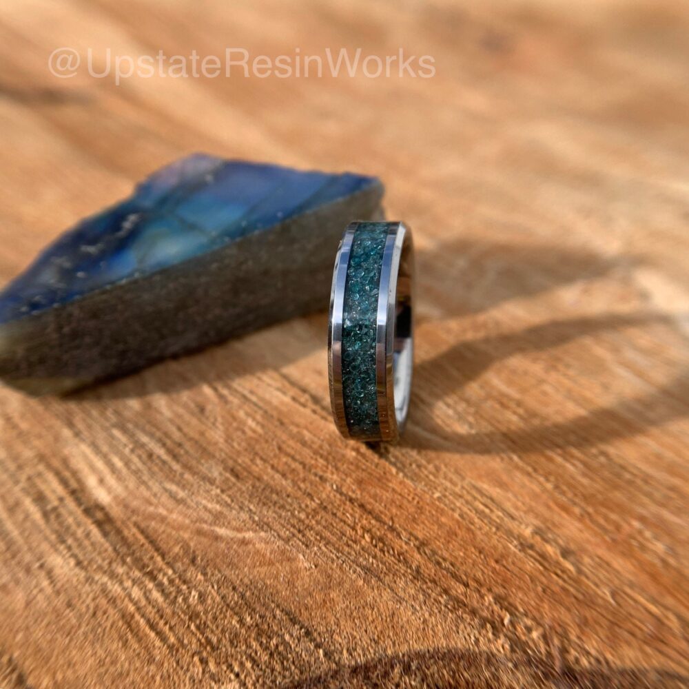 Real Blue Diamond Ring, Band, Mens Womans Vow Renewal, Wedding Engagement For Her, Him