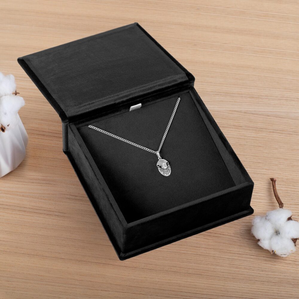 Personalized Wedding Necklace Gift Box | Custom Italian Suede Or Velvet With Personalization Elegant Hand Made For Her
