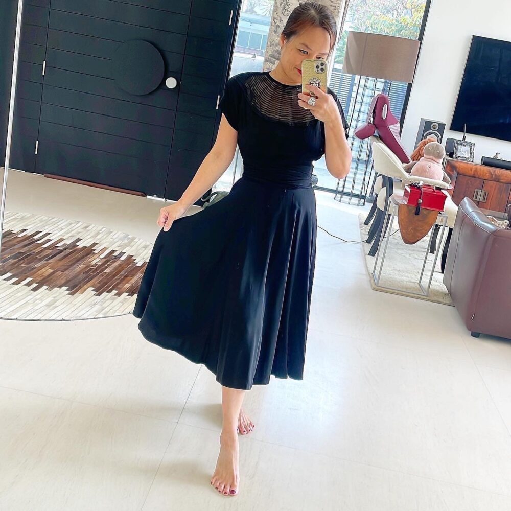Glorious 40S Spiderweb Bib Dress