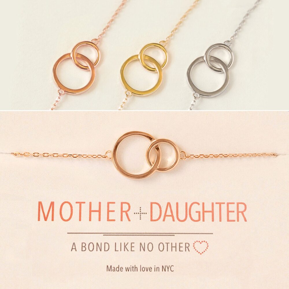 Mothers Day Gift, Wedding Mother Of Bride Groom Interlocking Bracelet, Bridal Jewelry, Jewelry