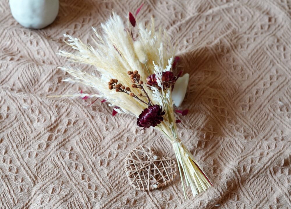 Mini Bouquet, Daisy Bouquet, Boho Wedding Bouquet, Pampasgrass Bouquet, Dried Flower Bouquet, Table Decor, Small Vase Arrangement, Wedding Gifts
