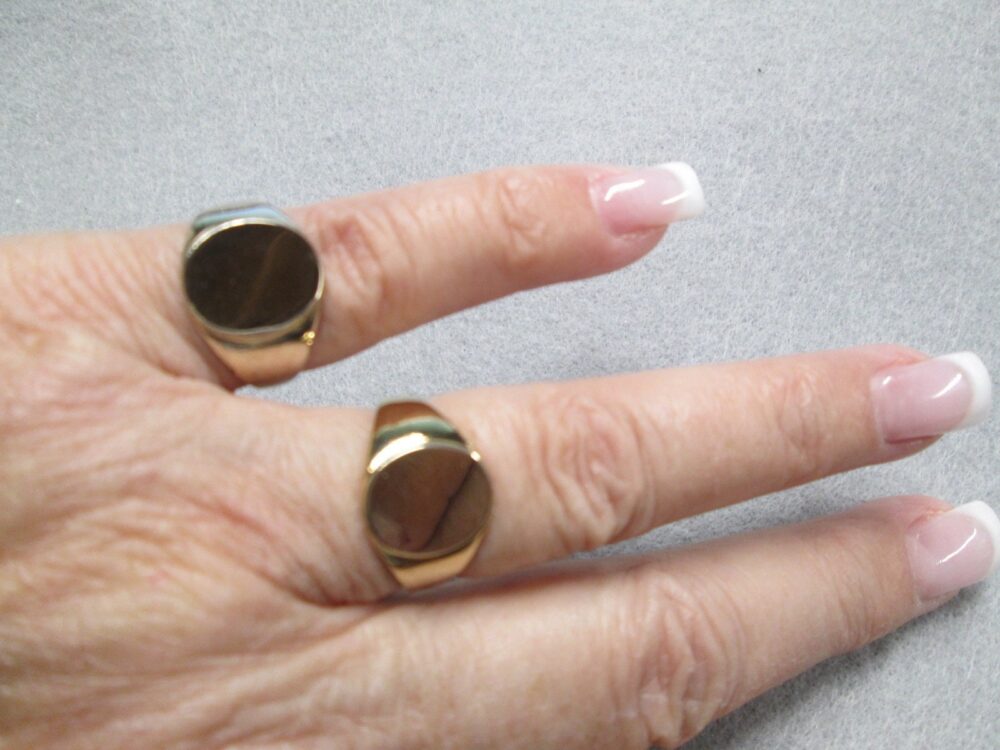 Gold Signet Rings>10Ktgf.gold Ring, Gold Filled Monogram Ring>Gold Initial Ring>Unisex, Engravable, Men Signet Ring, Women Ring