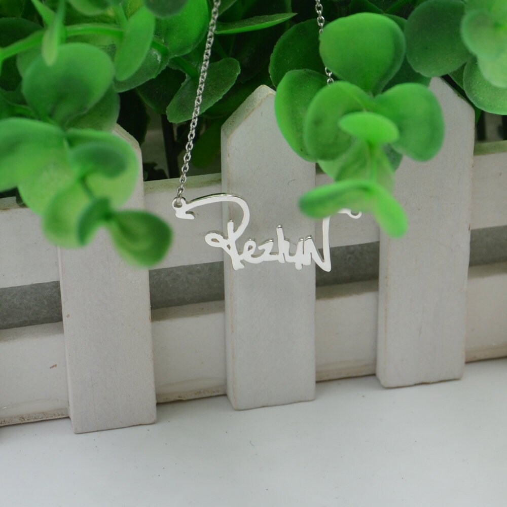 Signature Necklace-Handwriting Jewelry-Name Necklace-Custom Name Jewelry-Signature Jewelry-Gift For Mom
