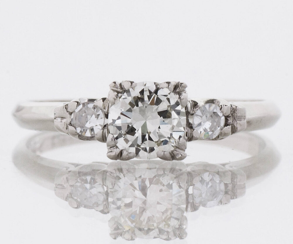 Vintage Engagement Ring - 1940's Transitional Cut Diamond