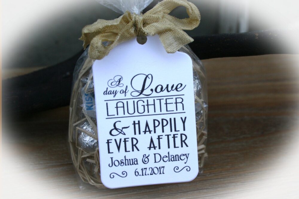 Wedding Favor Tag | Love Laughter & Happily Ever After Tags Kits |Engagement |Rehearsal Dinner