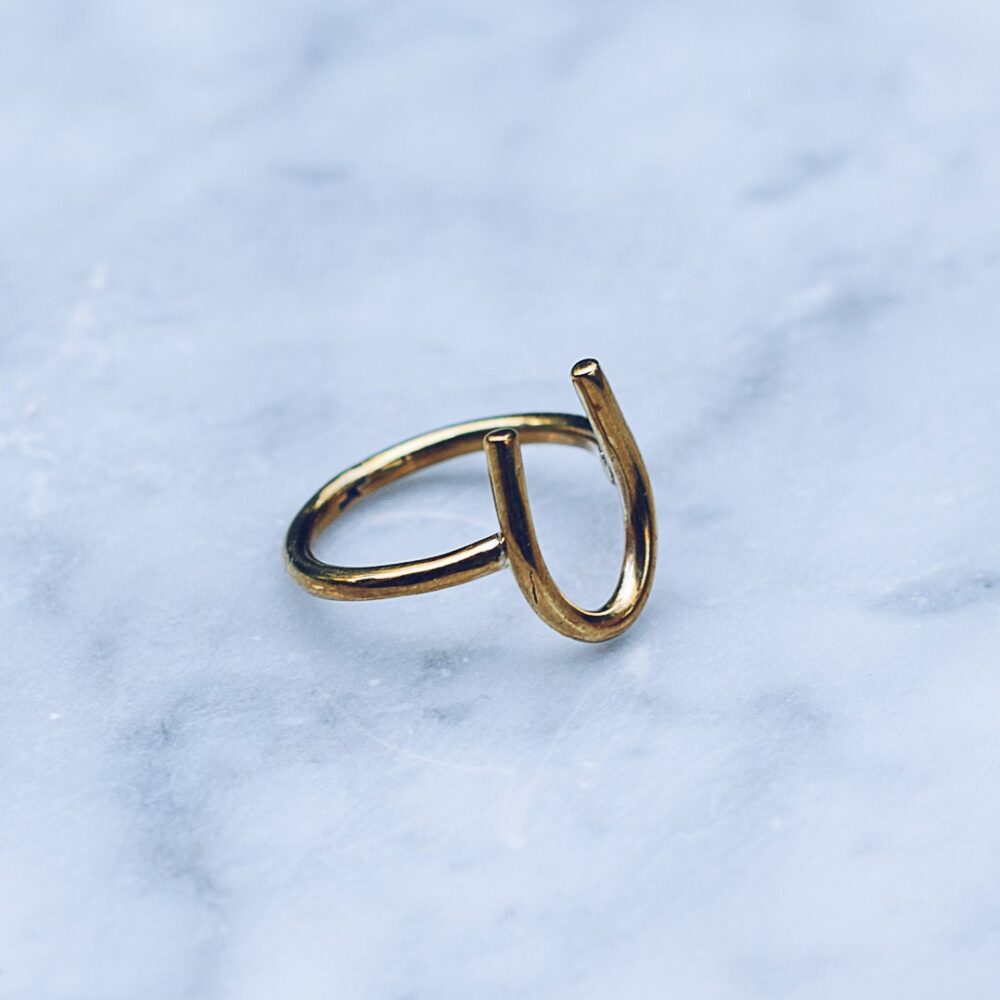 Brass Horseshoe Ring For Women | Womens Horse Shoe Ring, Cowgirl Jewelry, Western Rings, Mens & Size