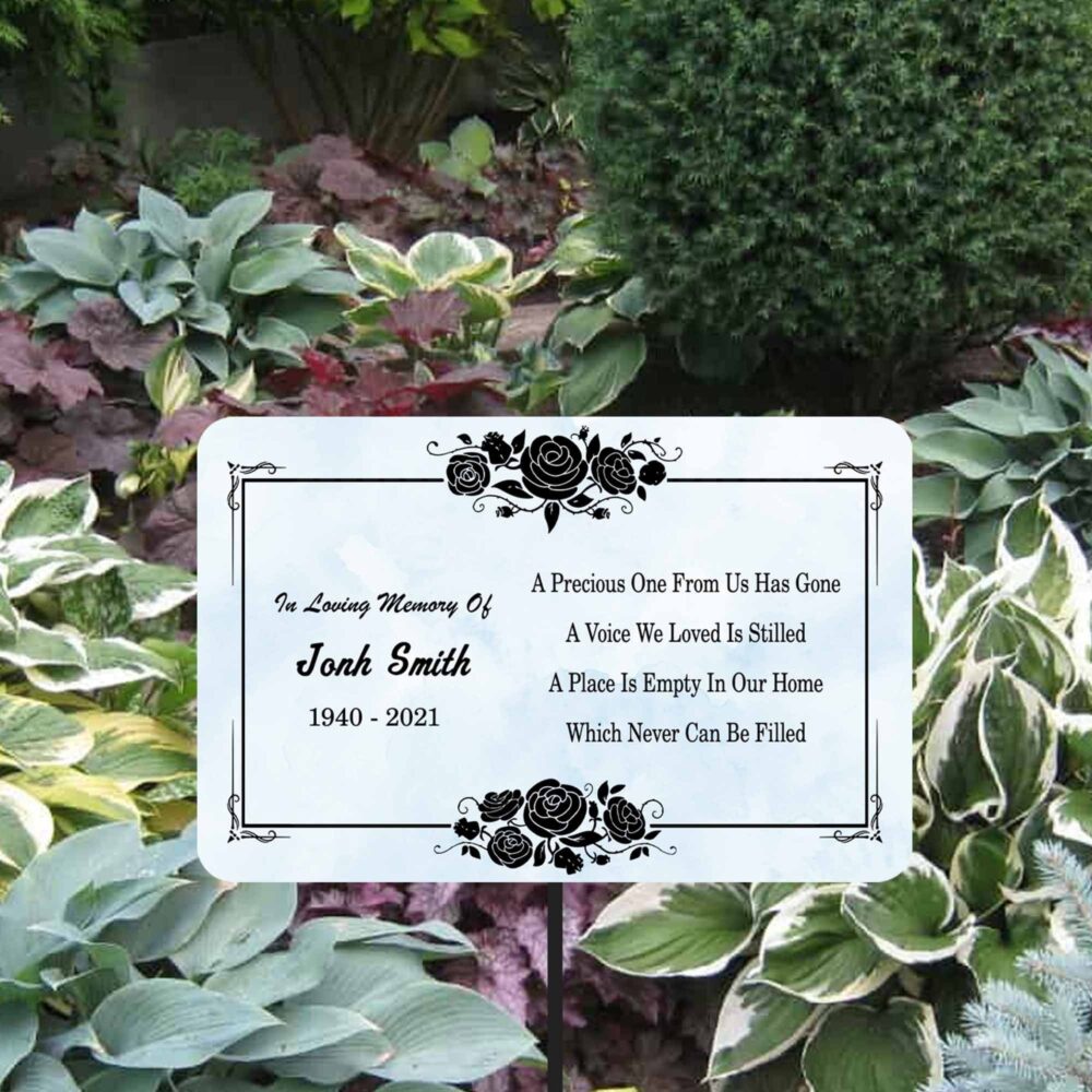 Personalised Memorial Plaque Stake, Grave Marker, Plaque, in Memory Sign, Loving Memory Of