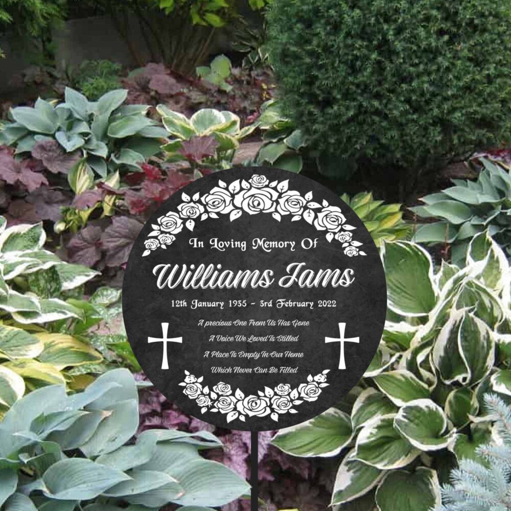 Personalised Memorial Plaque Stake, Grave Marker, Plaque, in Memory Sign, Loving Memory Of