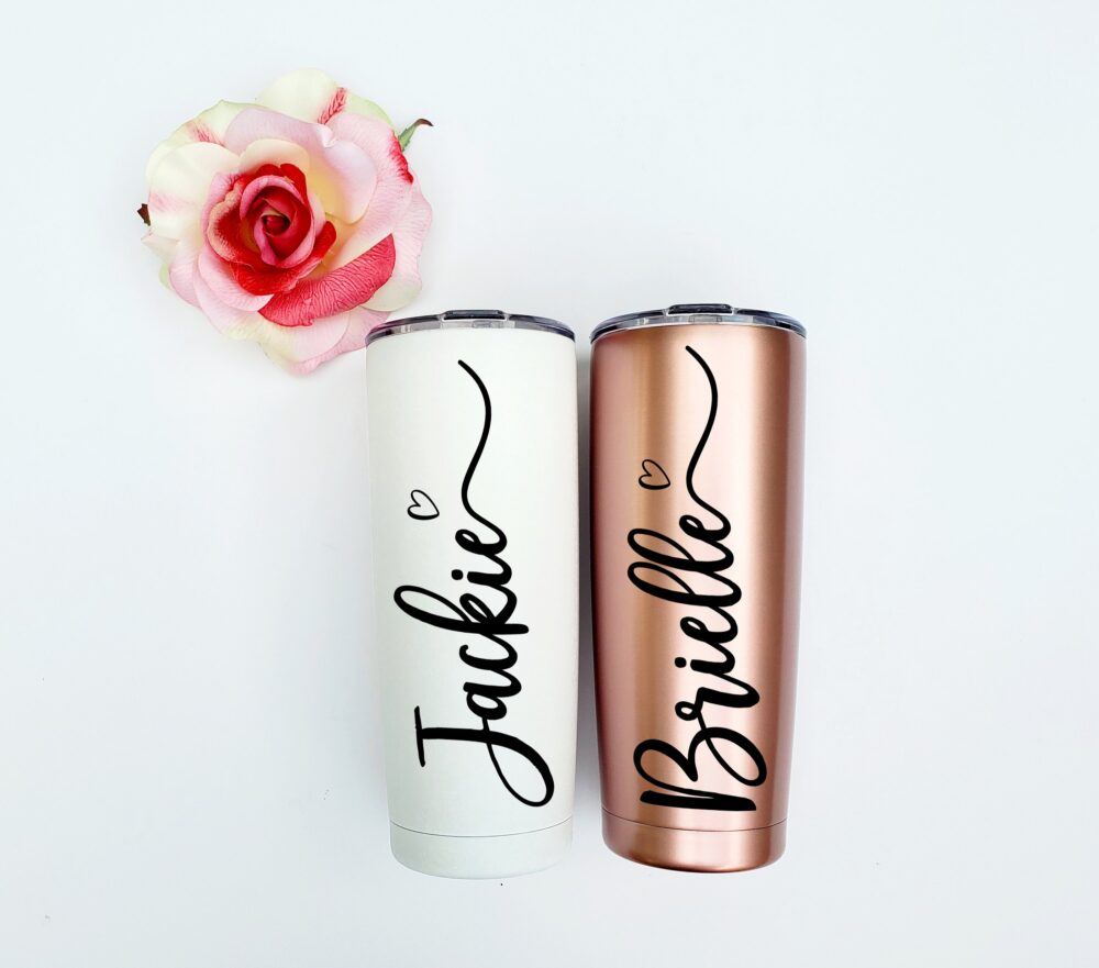 Personalized Coffee Mugs Cup Travel Mug Stainless Steel Bridesmaid Gift Set Of 3 4 5