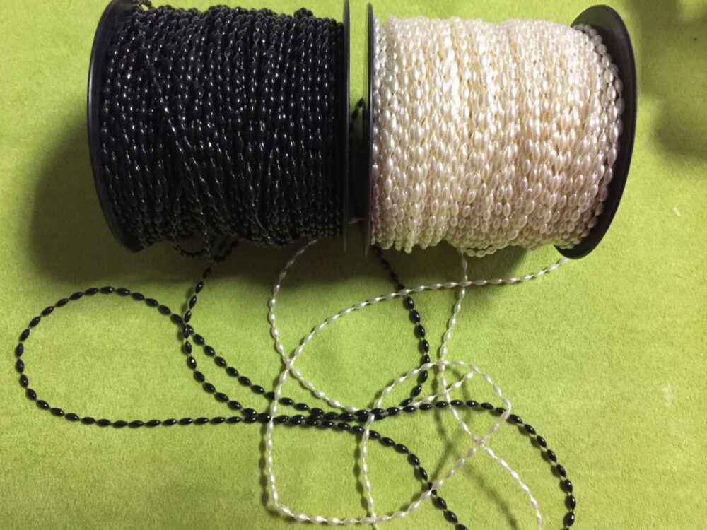 72 Yards Oval Pearl Bead Garland Spool Diy Craft Supplies