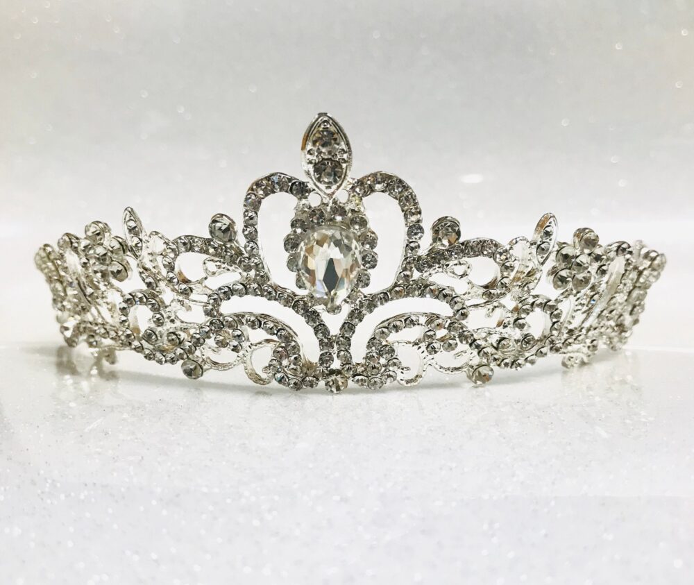 Silver Tiara, Quinceanera Crown, Birthday Tiara, Girl Crown, Princess Bridal Tiara Wedding Tiara