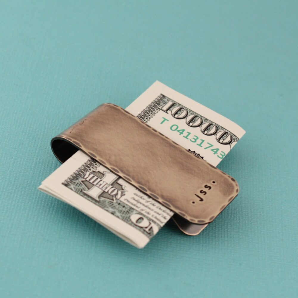 Personalized Money Clip, Monogram Gifts For Him, Father's Day Gift, Groomsmen Groom Dad